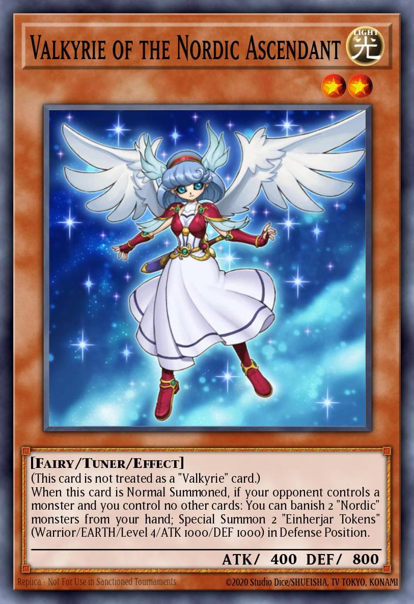Valkyrie of the Nordic Ascendant — Legendary Hero Decks Yu-Gi-Oh! card by KAZUKI TAKAHASHI