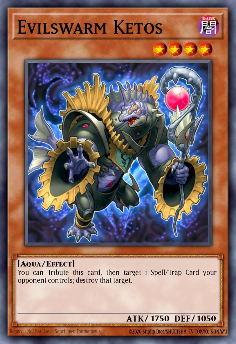 Evilswarm Ketos — Duel Terminal 7 Yu-Gi-Oh! card by S. NAKAMURA