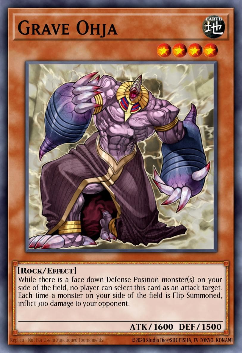 Grave Ohja — The Lost Millennium Yu-Gi-Oh! card by Katsuyuki "Katsuya" Konishi