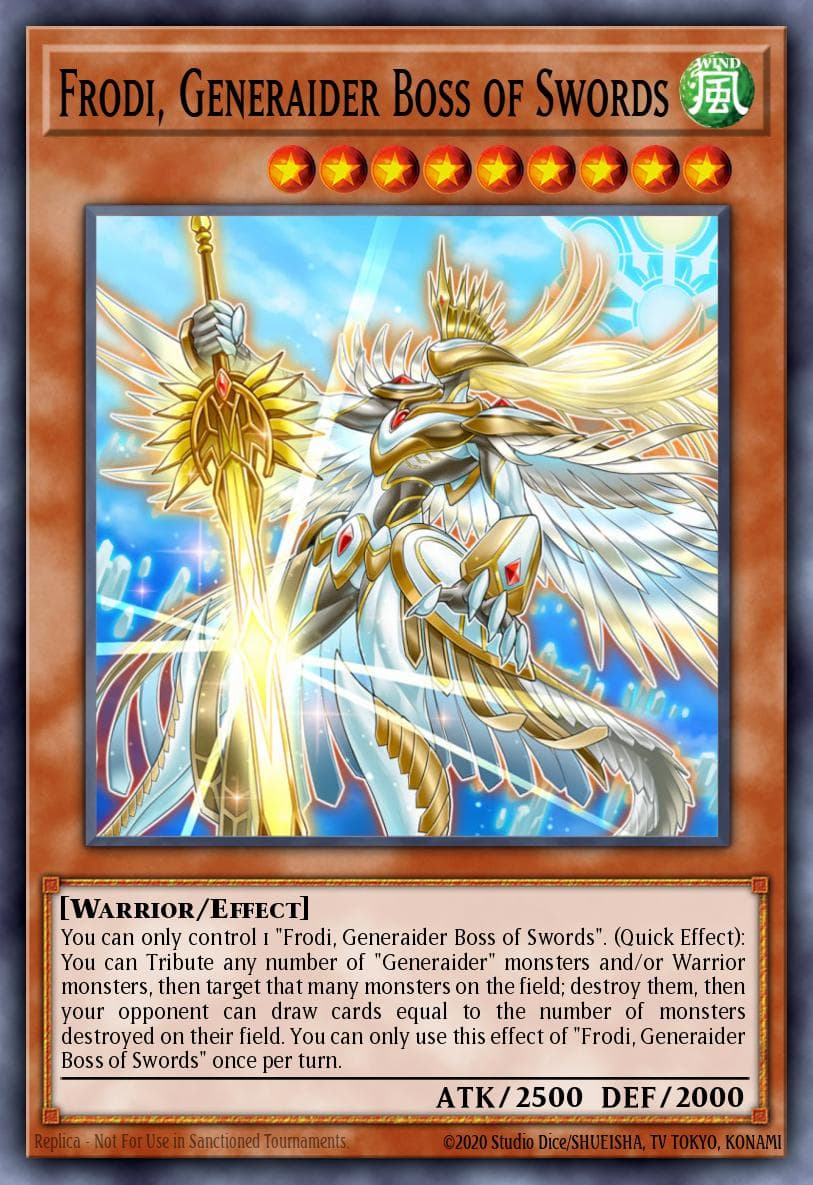 Frodi, Generaider Boss of Swords — Mystic Fighters Yu-Gi-Oh! card by KAZUKI TAKAHASHI