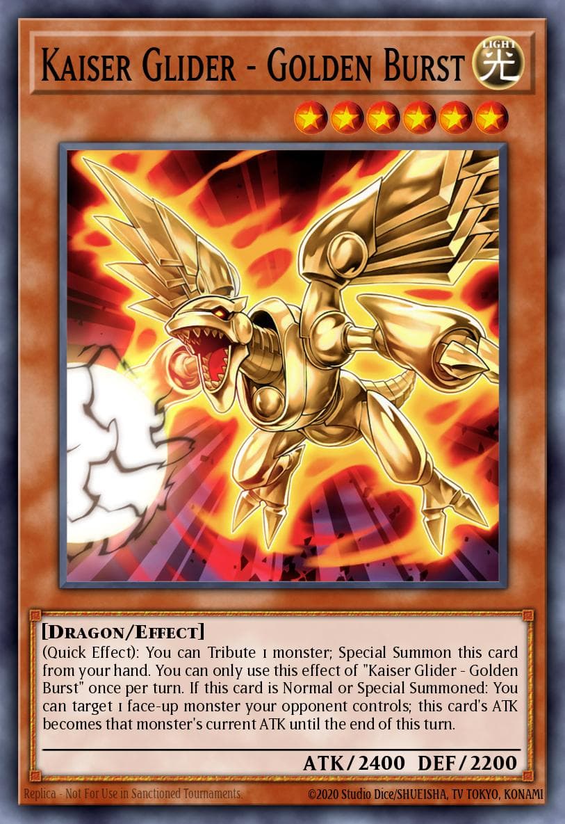 Kaiser Glider - Golden Burst — Legendary Duelists: Season 3