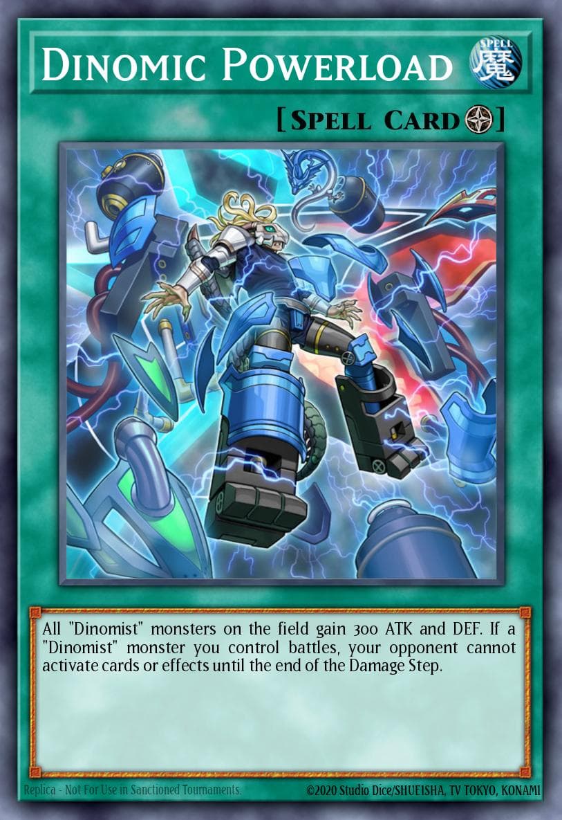 Dinomic Powerload — Breakers of Shadow Yu-Gi-Oh! card by KAZUKI TAKAHASHI