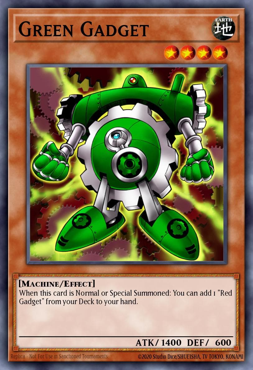 Green Gadget — Turbo Pack: Booster Eight Yu-Gi-Oh! card by KAZUKI TAKAHASHI