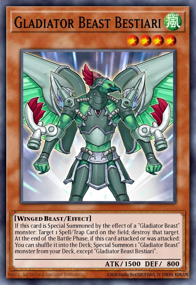 Gladiator Beast Bestiari — Champion Pack 7 Yu-Gi-Oh! card by K. Nakahama