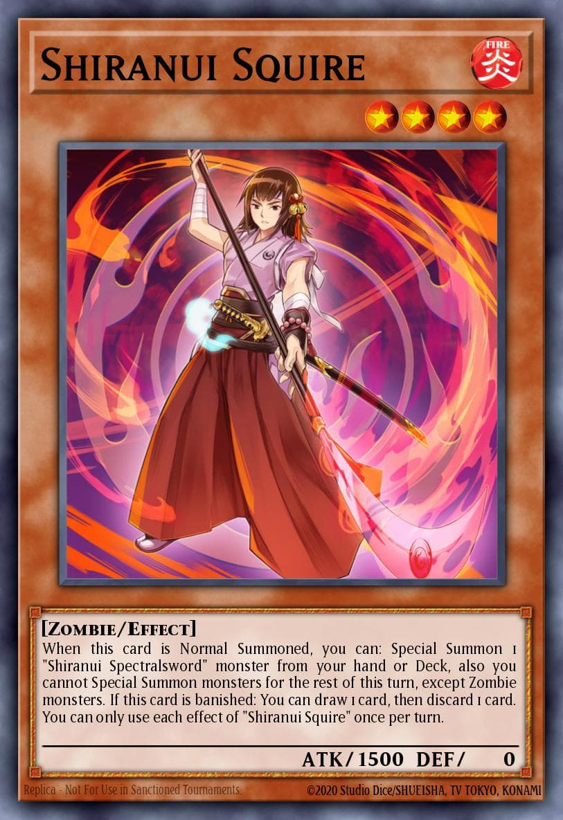 Shiranui Squire — Savage Strike Yu-Gi-Oh! card by KAZUKI TAKAHASHI