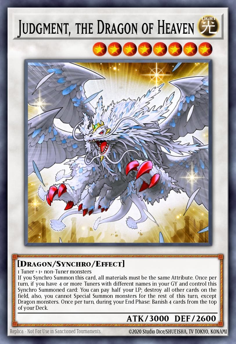Judgment, the Dragon of Heaven — Shonen Jump Magazine Promos Yu-Gi-Oh! card by KAZUKI TAKAHASHI