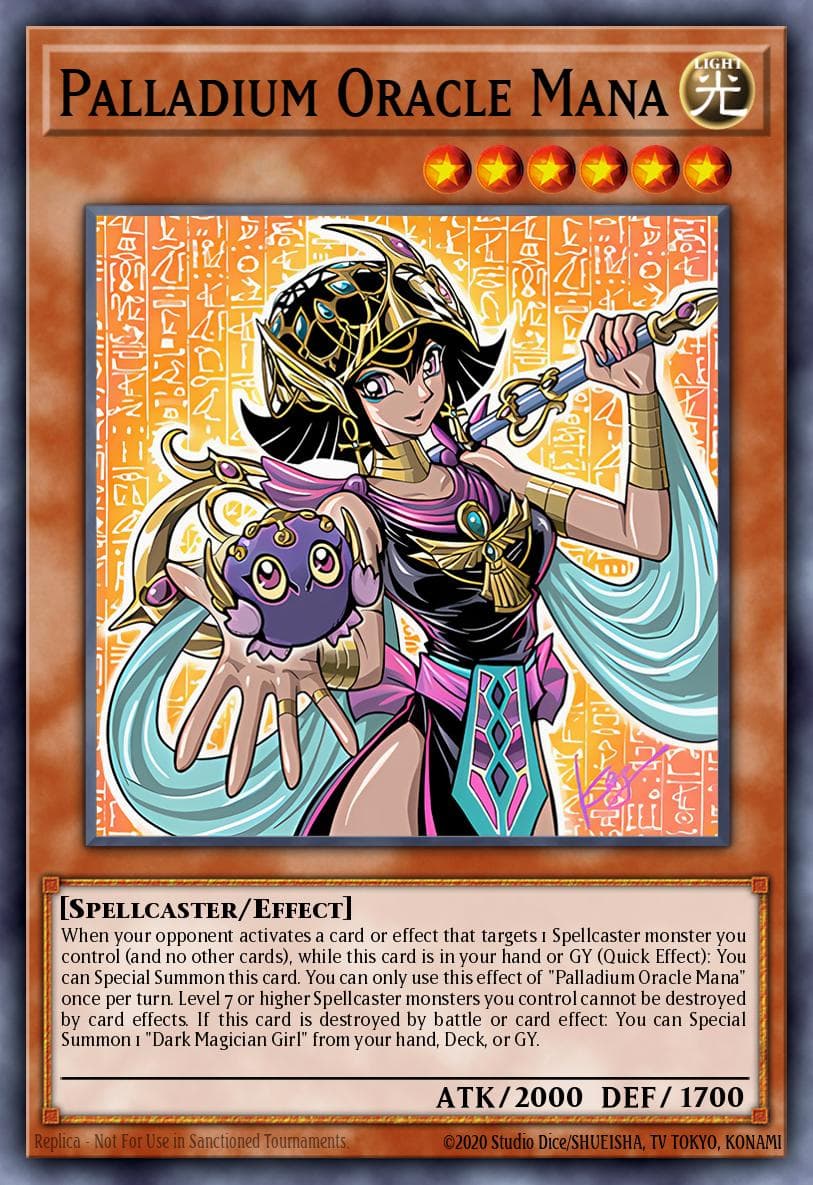 Palladium Oracle Mana — 2019 Gold Sarcophagus Tin Yu-Gi-Oh! card by KAZUKI TAKAHASHI