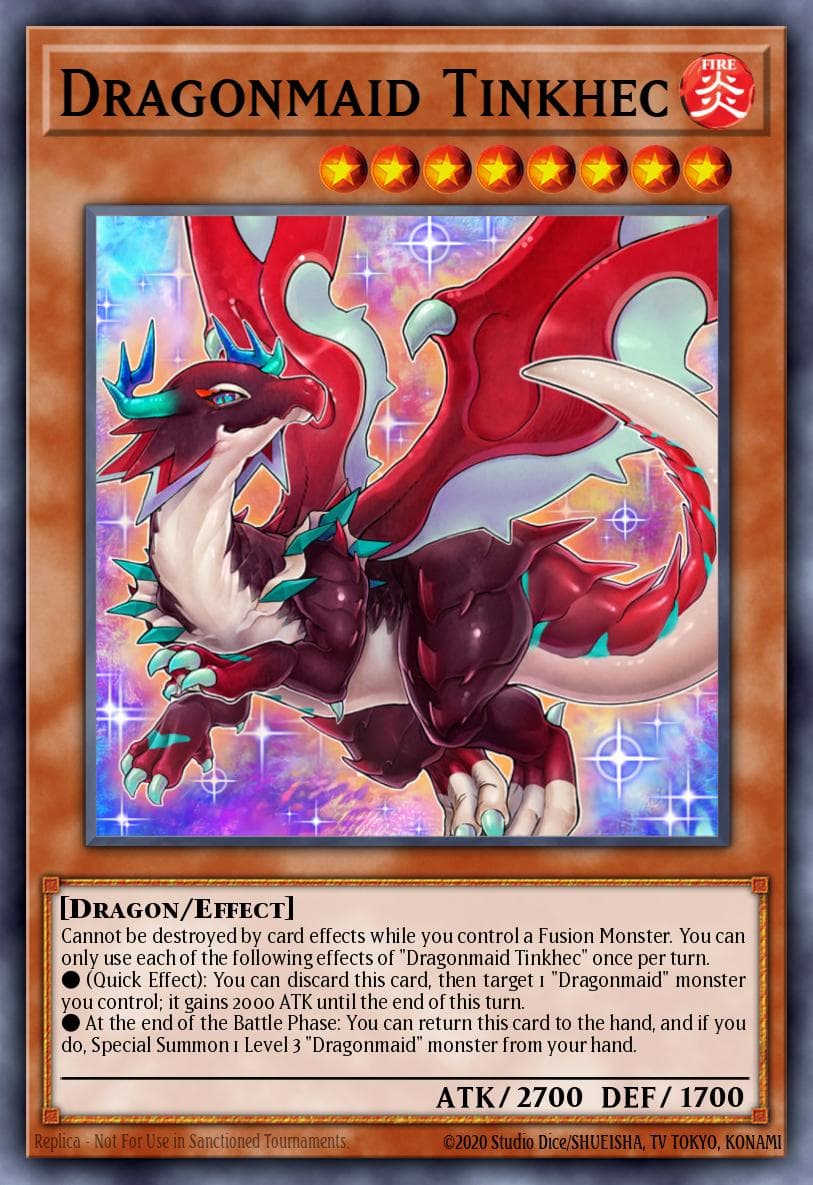 Dragonmaid Tinkhec — Battles of Legend: Monster Mayhem Yu-Gi-Oh! card by Konami