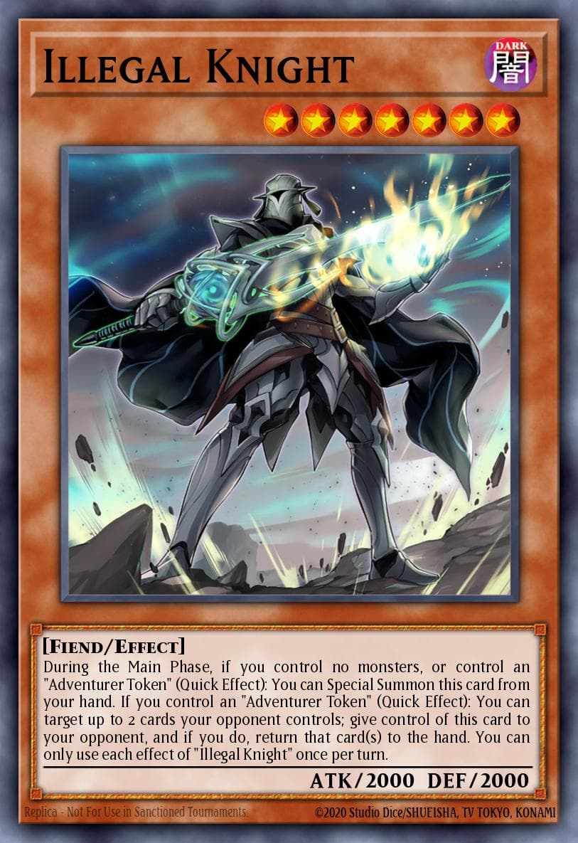 Illegal Knight — Dimension Force Yu-Gi-Oh! card by Studio Dice/SHUEISHA, TV TOKYO, KONAMI