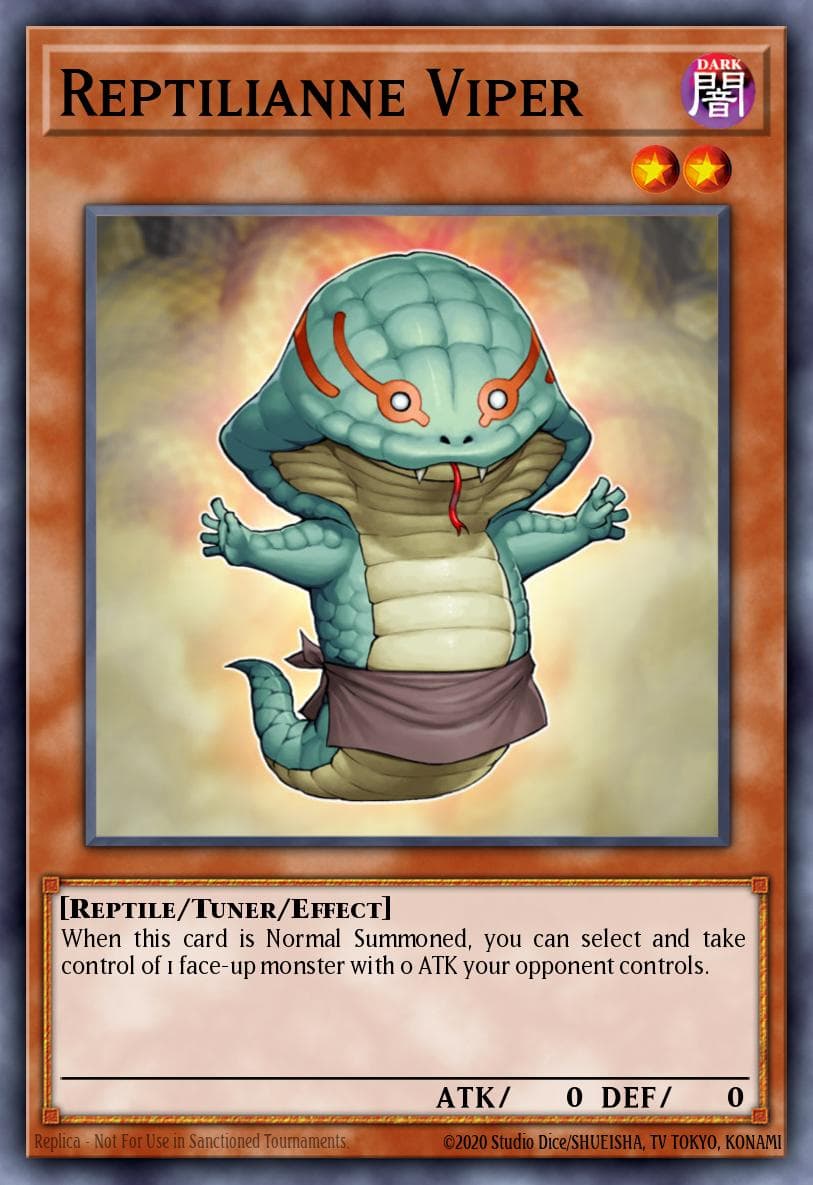 Reptilianne Viper — Stardust Overdrive Yu-Gi-Oh! card by KAZUKI TAKAHASHI