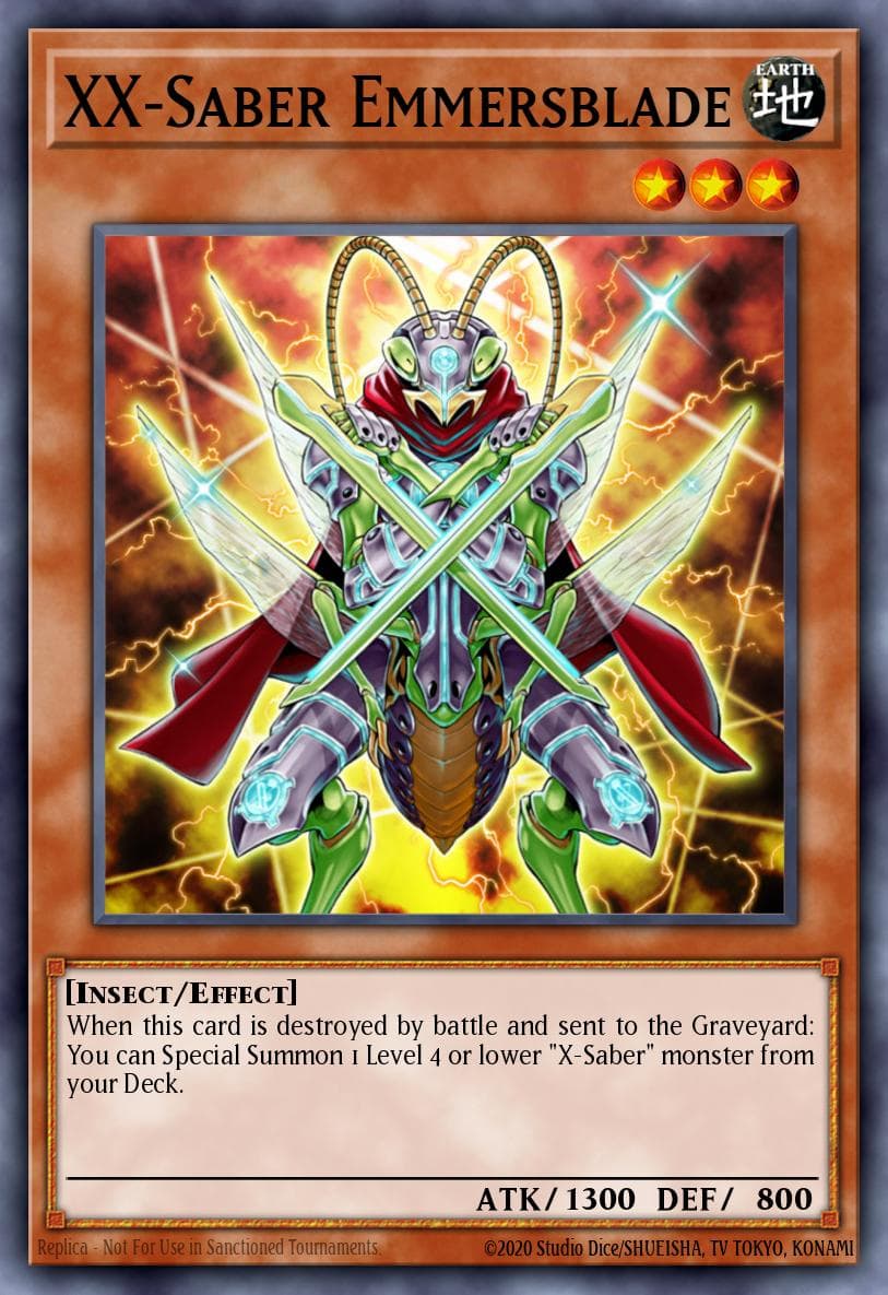 XX-Saber Emmersblade — Yu-Gi-Oh! card