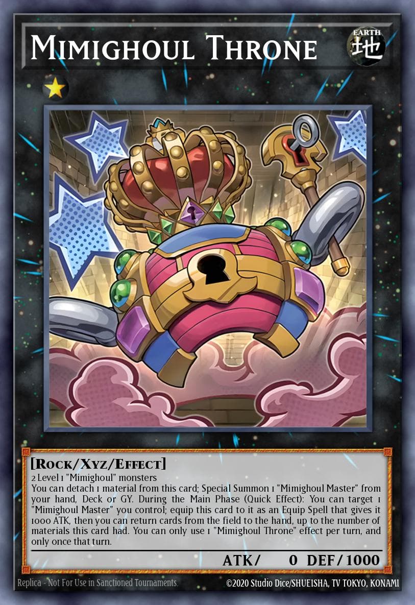 Mimighoul Throne — Rage of the Abyss Yu-Gi-Oh! card by Studio Dice/SHUEISHA, TV TOKYO, KONAMI