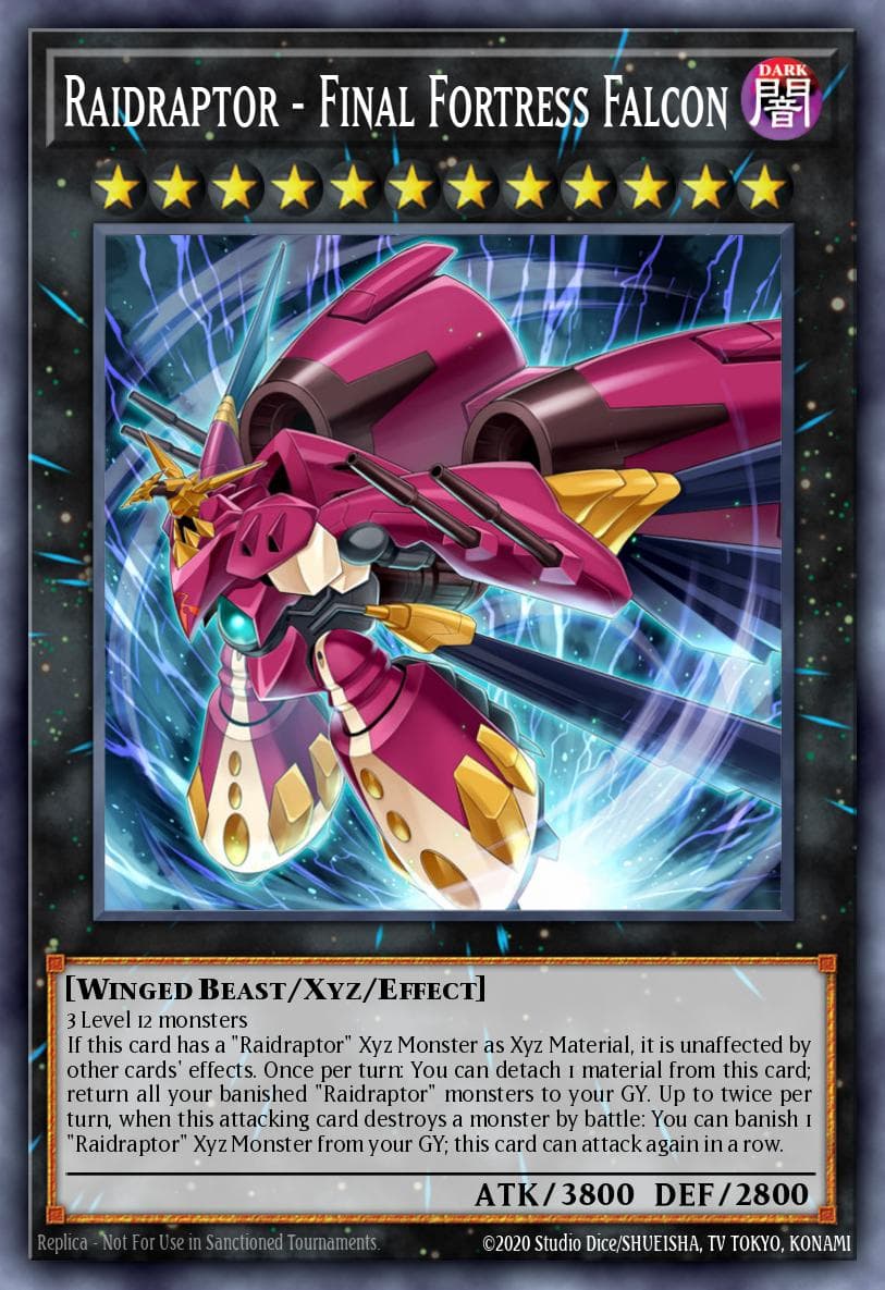 Raidraptor - Final Fortress Falcon — Battles of Legend: Light's Revenge Yu-Gi-Oh! card by KAZUKI TAKAHASHI