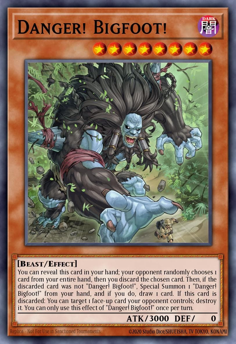 Danger! Bigfoot! — Yu-Gi-Oh! card