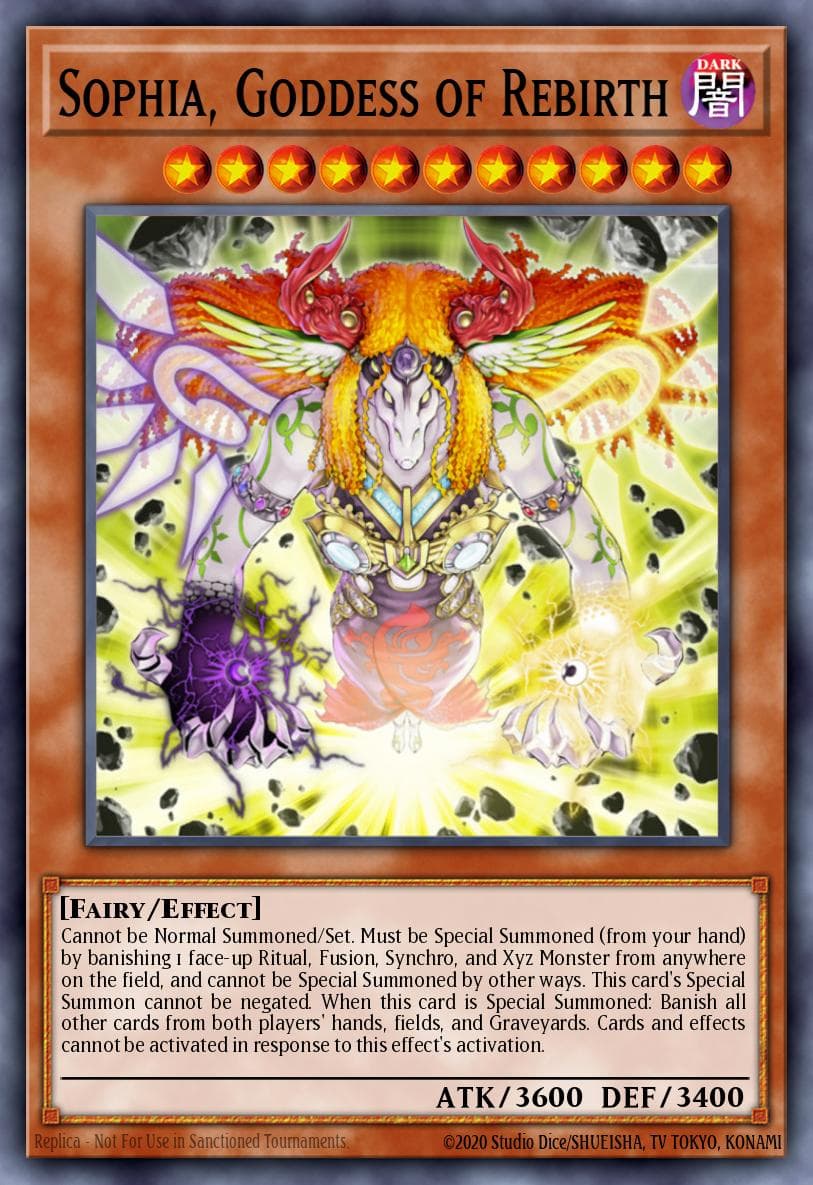 Sophia, Goddess of Rebirth — Yu-Gi-Oh! card