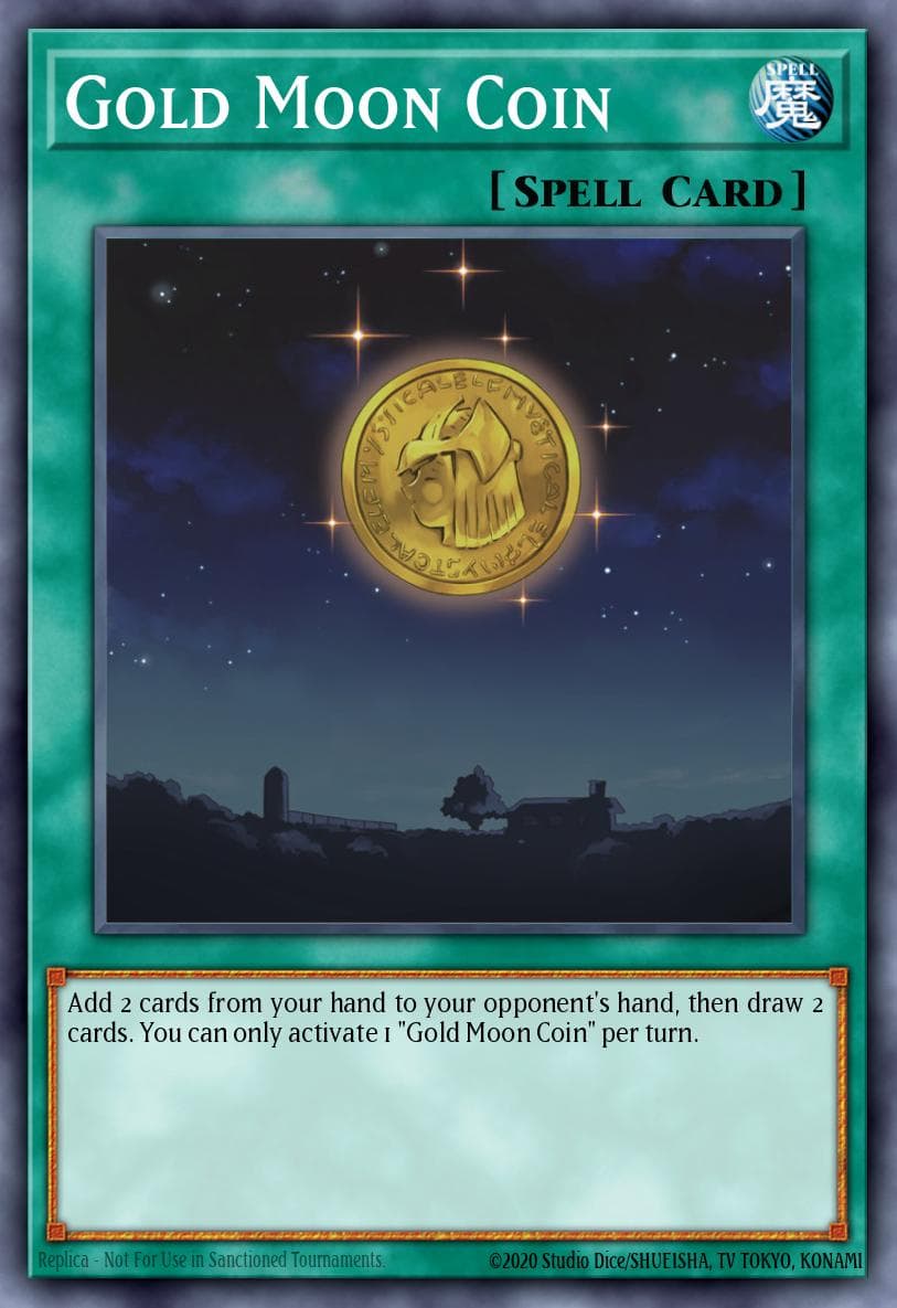 Gold Moon Coin — Battles of Legend: Hero's Revenge Yu-Gi-Oh! card by KAZUKI TAKAHASHI