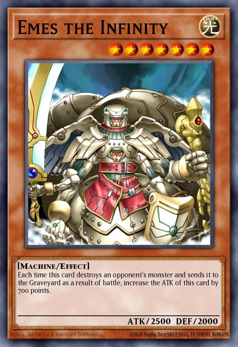 Emes the Infinity — Destiny Board Traveler Promo Yu-Gi-Oh! card by KAZUKI TAKAHASHI