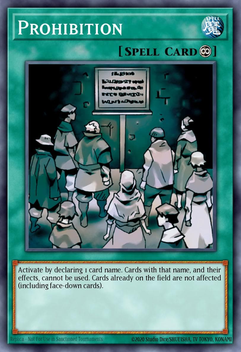 Prohibition — Structure Deck: Machina Mayhem Yu-Gi-Oh! card by D.C. yoshimitsu