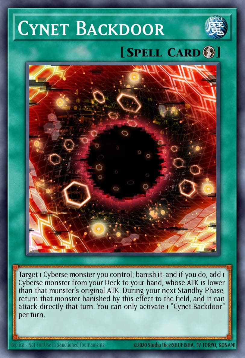 Cynet Backdoor — Crossover Breakers Yu-Gi-Oh! card by Konami