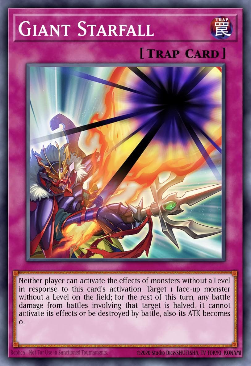 Giant Starfall — Burst of Destiny Yu-Gi-Oh! card by Studio Dice/SHUEISHA, TV TOKYO, KONAMI