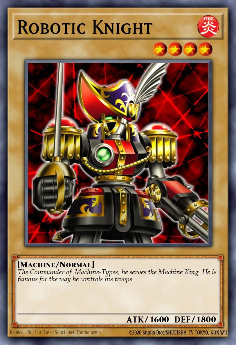 Robotic Knight — Legacy of Darkness Yu-Gi-Oh! card by KAZUKI TAKAHASHI