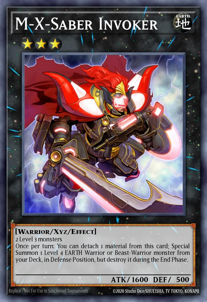 M-X-Saber Invoker — Order of Chaos Yu-Gi-Oh! card by KAZUKI TAKAHASHI