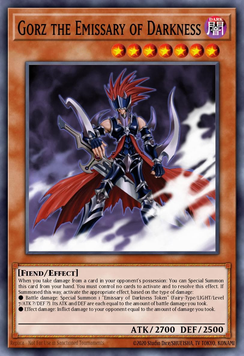 Gorz the Emissary of Darkness — Yu-Gi-Oh! card