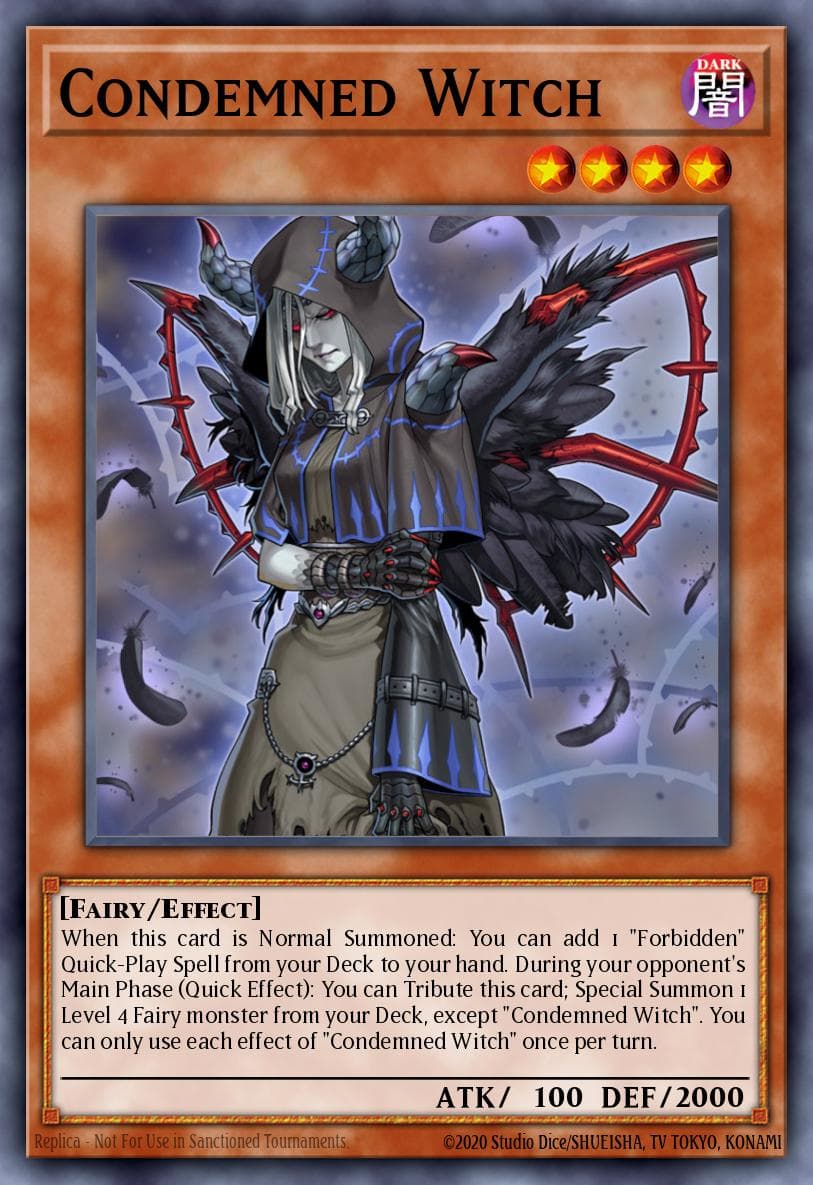 Condemned Witch — Soul Fusion Yu-Gi-Oh! card by KAZUKI TAKAHASHI