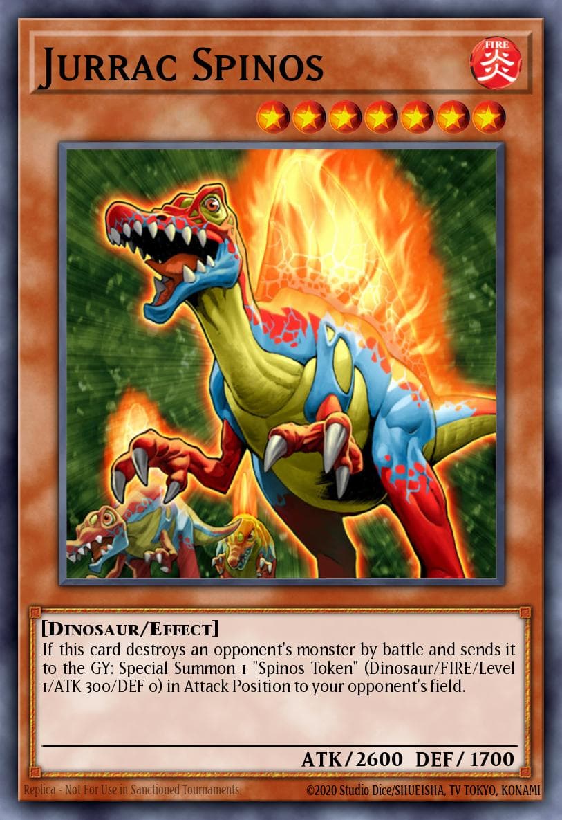 Jurrac Spinos — Duel Terminal 3 Yu-Gi-Oh! card by KAJ