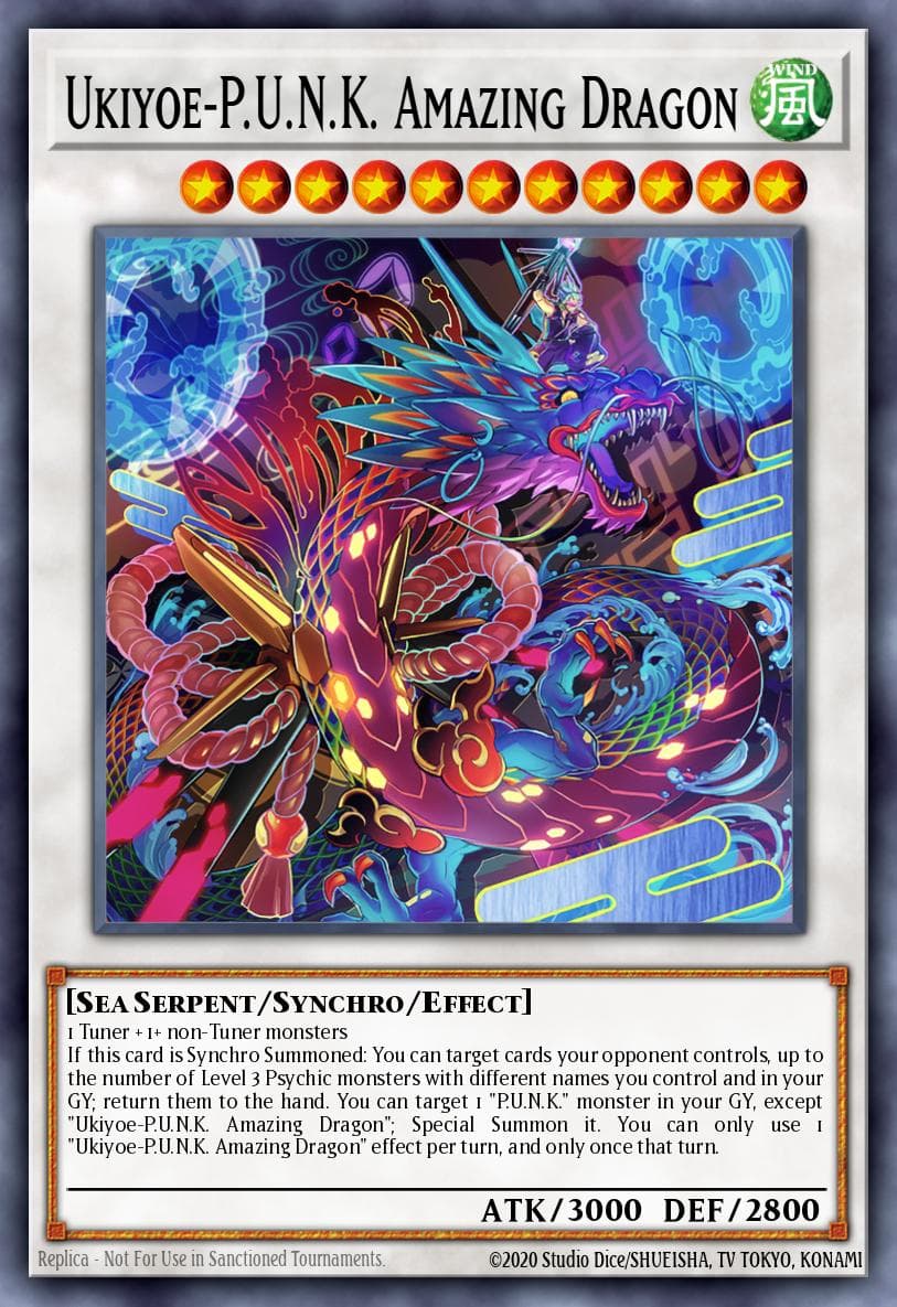 Ukiyoe-P.U.N.K. Amazing Dragon — Yu-Gi-Oh! card