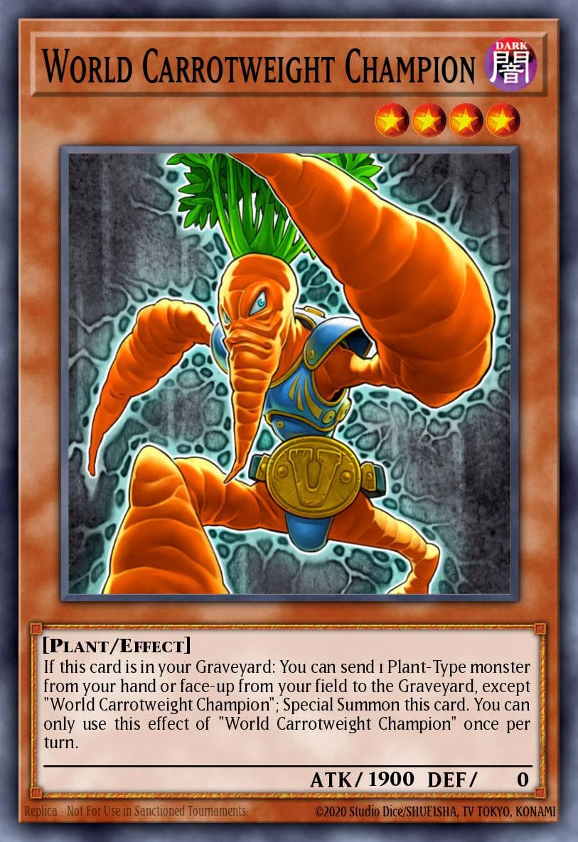 World Carrotweight Champion — Shining Victories Yu-Gi-Oh! card by KAZUKI TAKAHASHI