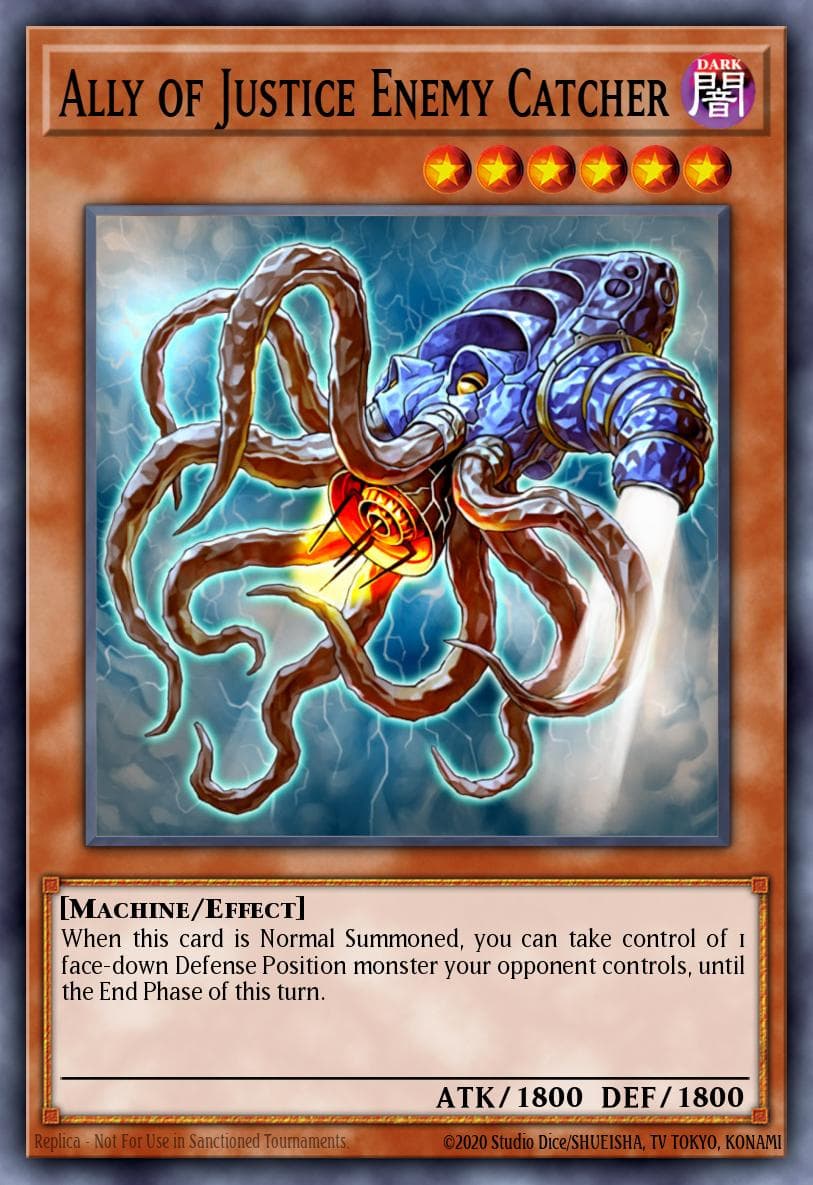 Ally of Justice Enemy Catcher — Duel Terminal 2 Yu-Gi-Oh! card by KITATAKAHASHI