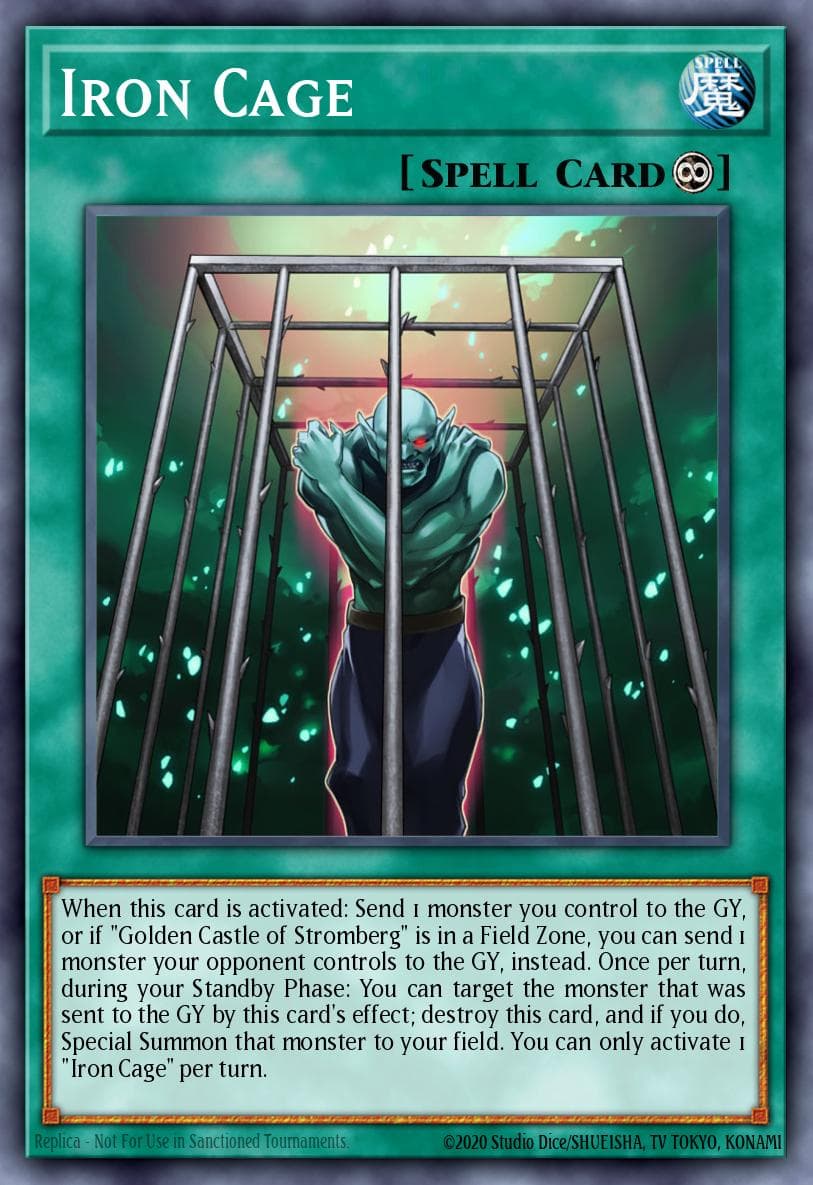 Iron Cage — Battles of Legend: Relentless Revenge Yu-Gi-Oh! card by KAZUKI TAKAHASHI