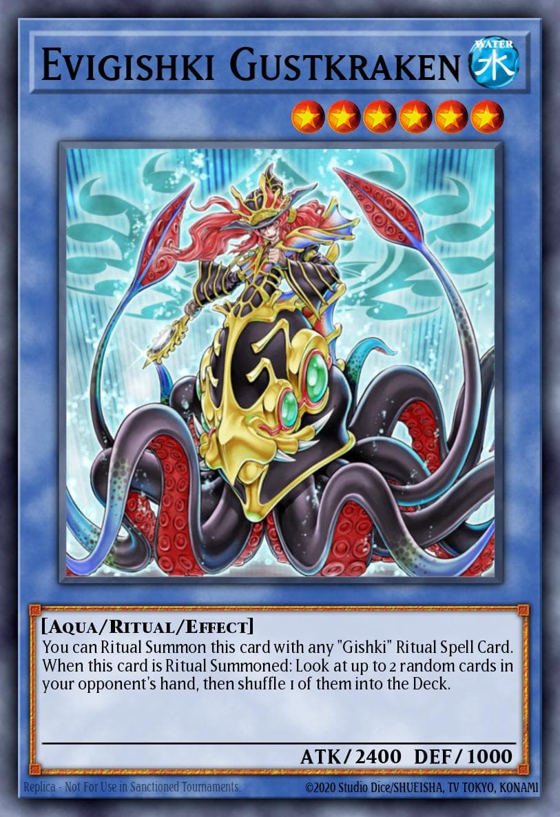 Evigishki Gustkraken — Duel Terminal 6 Yu-Gi-Oh! card by Toshimitsu "Tossy" Tanaka