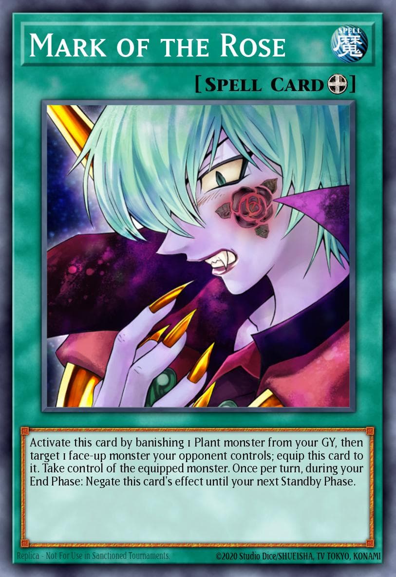 Mark of the Rose — Duel Power Yu-Gi-Oh! card by KAZUKI TAKAHASHI