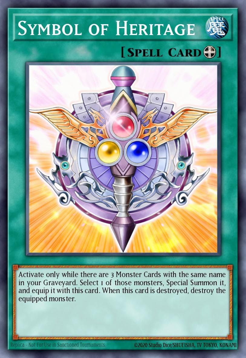 Symbol of Heritage — Shadow of Infinity Yu-Gi-Oh! card by KAZUKI TAKAHASHI