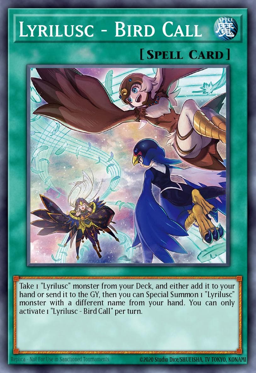 Lyrilusc - Bird Call — Yu-Gi-Oh! card