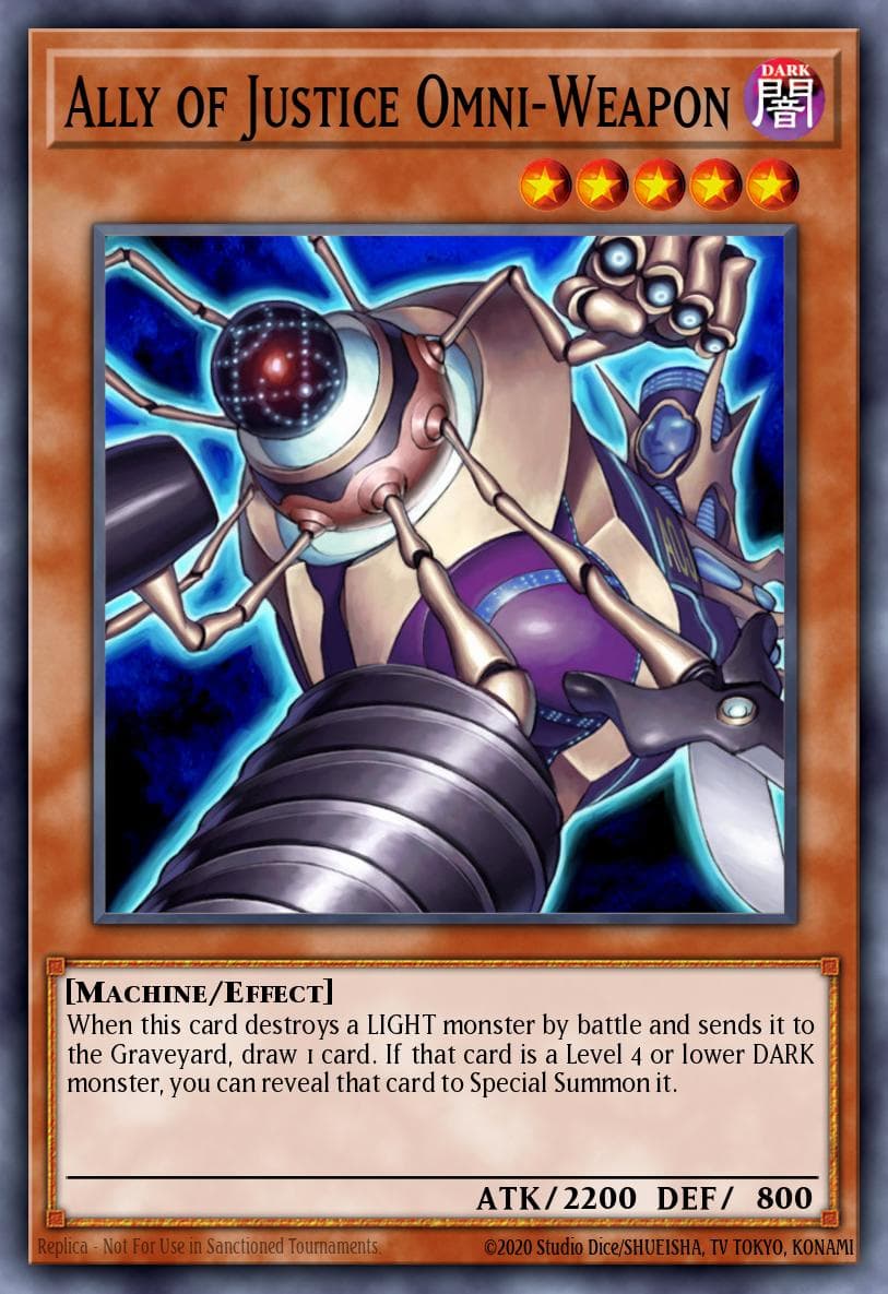 Ally of Justice Omni-Weapon — Hidden Arsenal 3 Yu-Gi-Oh! card by KAZUKI TAKAHASHI