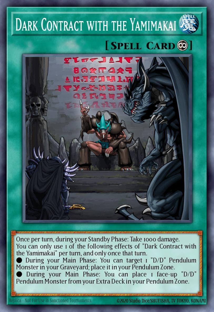 Dark Contract with the Yamimakai — Structure Deck: Pendulum Domination Yu-Gi-Oh! card by KAZUKI TAKAHASHI