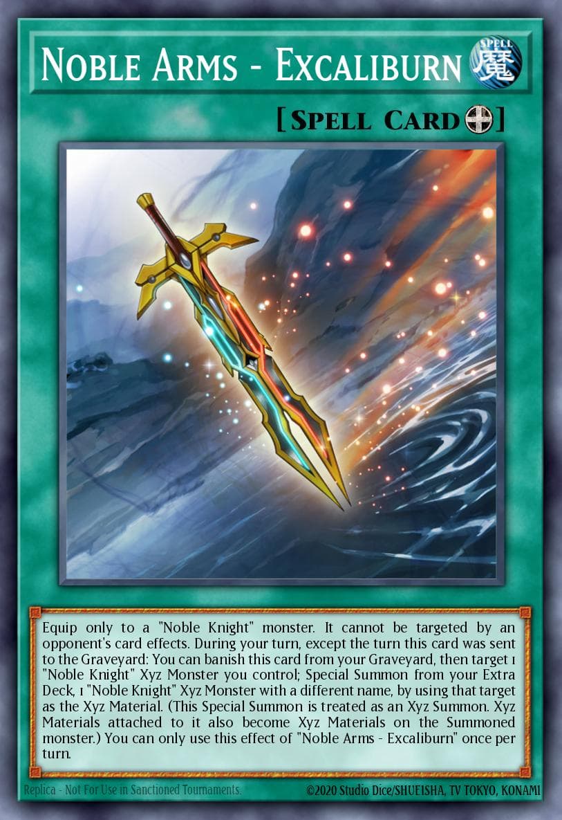 Noble Arms - Excaliburn — Shadow Specters Yu-Gi-Oh! card by KAZUKI TAKAHASHI