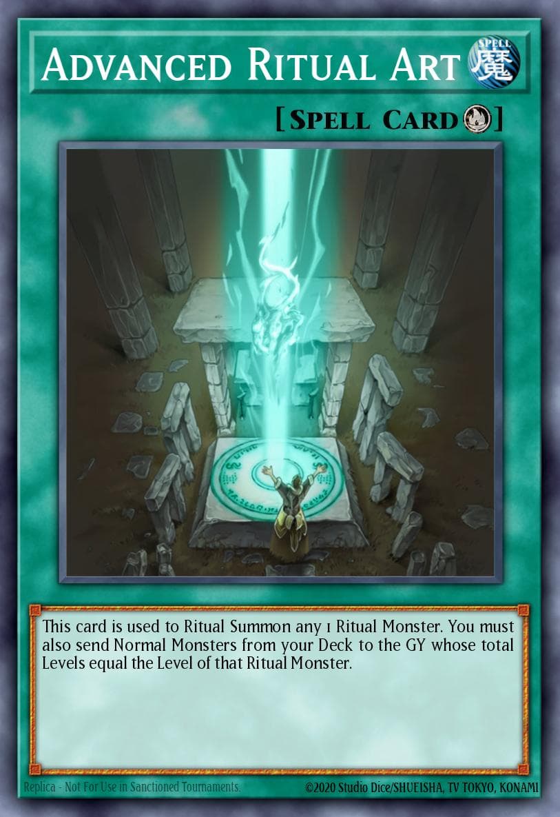 Advanced Ritual Art — The Secret Forces Yu-Gi-Oh! card by KADZUKI TAKAHASHI