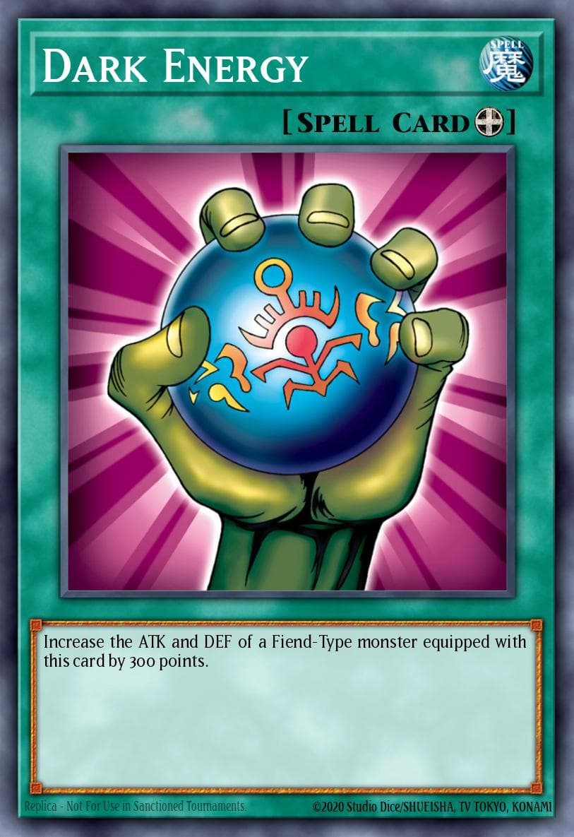 Dark Energy — The Legend of Blue Eyes White Dragon Yu-Gi-Oh! card by KAZUKI TAKAHASHI