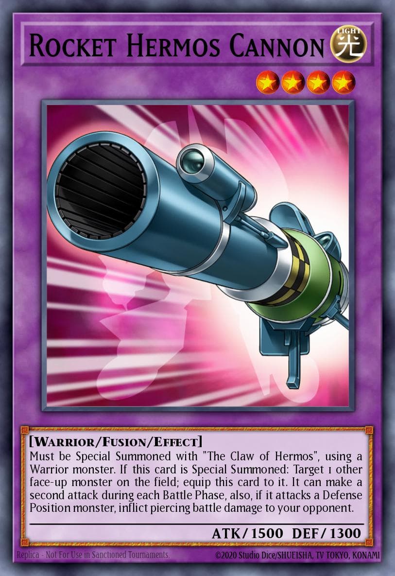 Rocket Hermos Cannon — Dragons of Legend: Unleashed Yu-Gi-Oh! card by KAZUKI TAKAHASHI