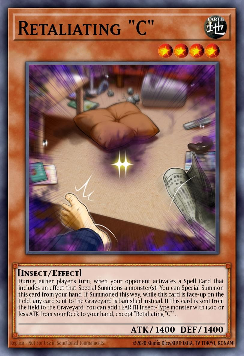 Retaliating "C" — Structure Deck: Beware of Traptrix Yu-Gi-Oh! card by Studio Dice