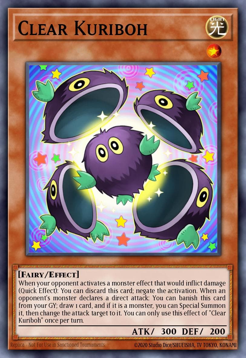 Clear Kuriboh — The Dark Side of Dimensions Movie Pack Yu-Gi-Oh! card by KAZUKI TAKAHASHI