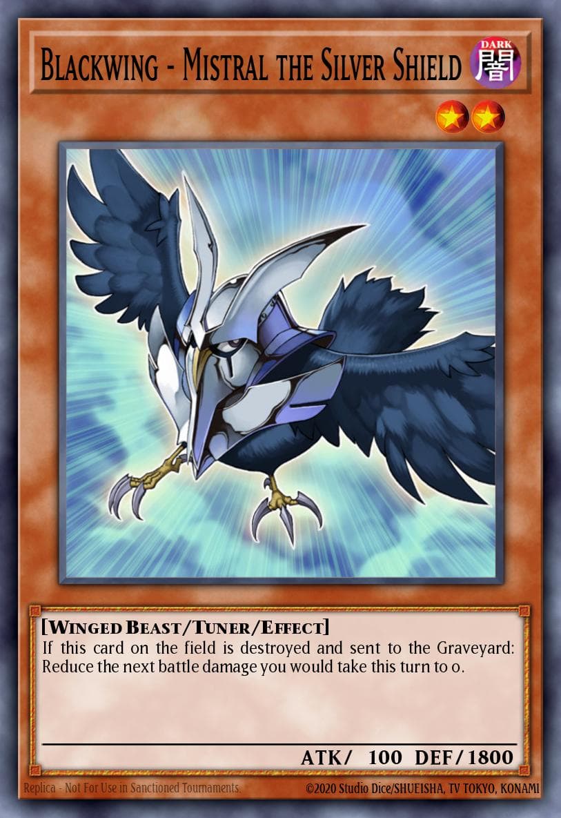 Blackwing - Mistral the Silver Shield — Legendary Collection 5D's Yu-Gi-Oh! card by RAZUKI TAKAHASHI