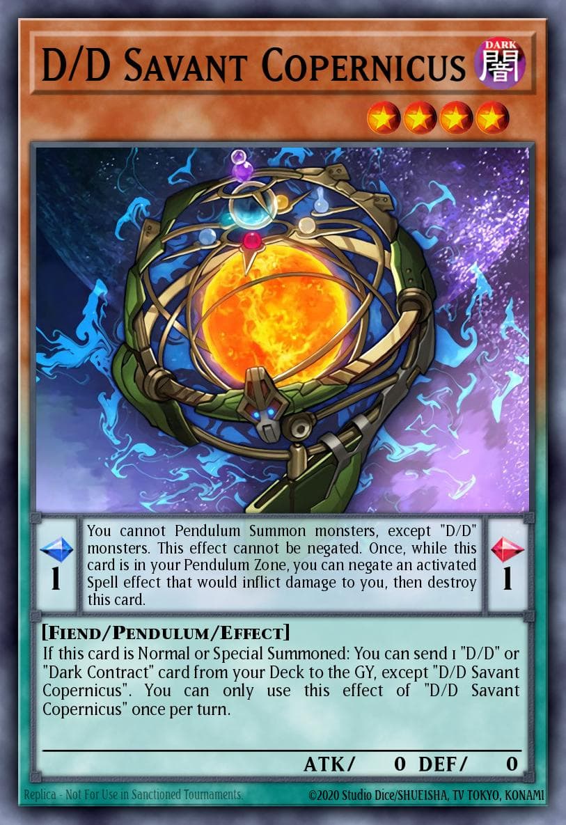 D/D Savant Copernicus — Structure Deck: Pendulum Domination Yu-Gi-Oh! card by KAZUKI TAKAHASHI