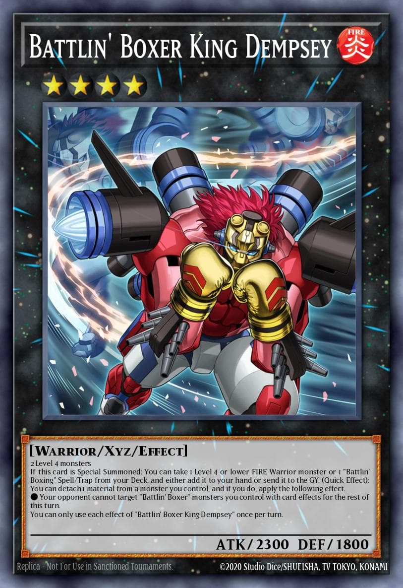 Battlin' Boxer King Dempsey — Yu-Gi-Oh! card