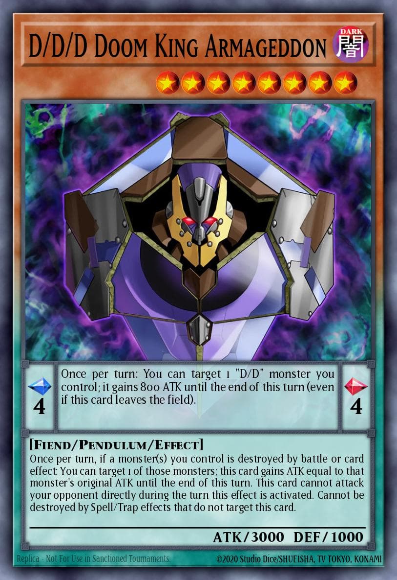 D/D/D Doom King Armageddon — Structure Deck: Pendulum Domination Yu-Gi-Oh! card by KAZUKI TAKAHASHI