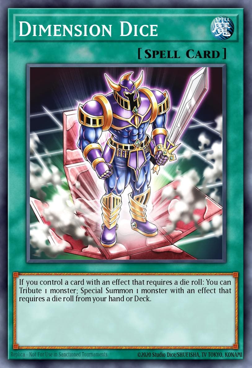 Dimension Dice — Battles of Legend: Crystal Revenge Yu-Gi-Oh! card by Studio Dice